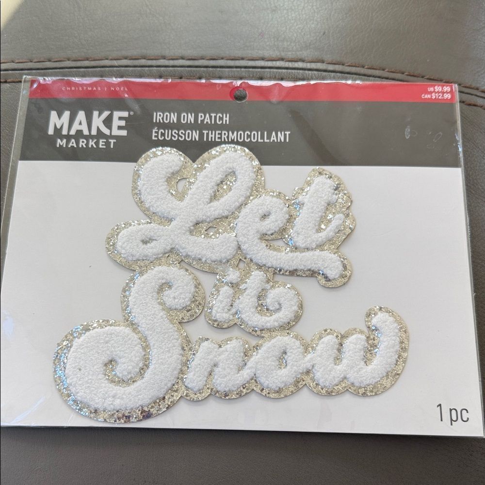 Let it Snow Iron On Patch